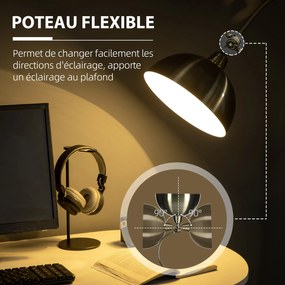 Candeeiro de Pé Vintage Arco 42x25,5x152 cm Ajustável Bronze