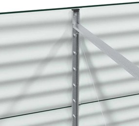 Canteiro Elevado vidaXL Verde 240x80x81 cm Aço Galvanizado