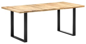 Mesa de jantar 180x90x76 cm madeira de mangueira maciça