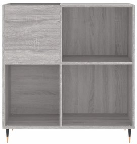 Armário p/ discos 84,5x38x89 cm derivados madeira cinza sonoma