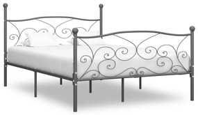 vidaXL Estrutura de cama 120x200 cm metal cinzento
