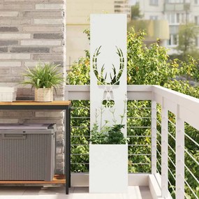 vidaXL Tela de Privacidade para Jardim Branco 32 x 140 cm