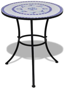 Conjunto bistrô azulejos de cerâmica 3 pcs azul e branco