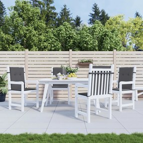 vidaXL Almofadões lombares p/ cadeiras de jardim 4pcs oxford antracite