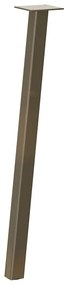 Pés de mesa de console 4 peças aço natural 72 cm aço