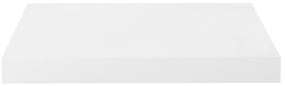 Prateleiras de parede suspensas 4 pcs 40x23x3,8cm MDF branco
