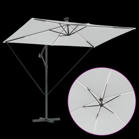 Guarda-sol de Bananeira Cantilever Areia 294 x 200 x 254 cm