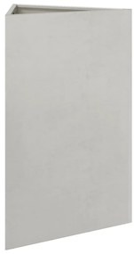 Vaso/floreira 2 pcs triangular 50x43x75 cm aço inoxidável