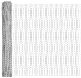 Cerca Hexagonal vidaXL 1,5x100 m Aço Galvanizado