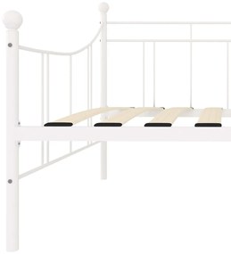 Estrutura sofá-cama 90x200 cm metal branco