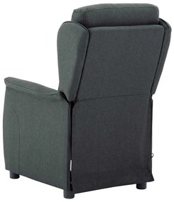 Cadeira de Massagem Cinza Escuro Tecido