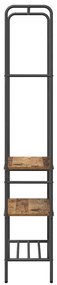 Suporte para Roupas com Prateleiras Madeira antiga