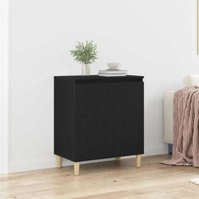 Sideboard vidaXL Preto Carvalho 60x35x70 cm Madeira de engenharia