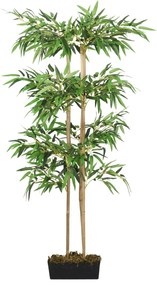 Árvore de bambu artificial 760 folhas 120 cm verde