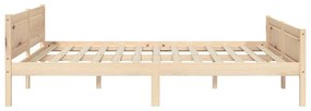 Estrutura de cama 120x200 cm pinho maciço