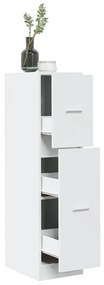 Armário boticário 30x41x118 cm derivados de madeira branco