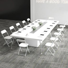 Conjunto 4 Cadeiras de jardim, cozinha, sala Dobráveis Portáteis com Assento e Encosto de Plástico Estrutura Metálica Capacidade de Carga 350 kg Leve