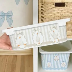 Autocolante para a caixa IKEA TROFAST - Gansos com laços