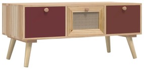 Mesa de centro c/ gavetas 80x40x35,5 cm derivados de madeira