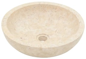 Móvel casa de banho c/ lavatórios cor mármore creme teca maciça
