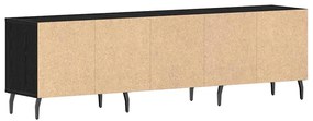 Cabide de TV vidaXL Carvalho Preto 150x30x44,5 cm Madeira de Engenhari