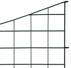 Conj. painéis vedação p/ jardim arqueado baixo 77,5x64 cm verde