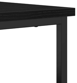 Buffet vidaXL Preto Carvalho 70x30x80 cm Madeira de engenharia