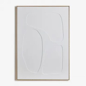 Pintura Decorativa Pintada À Mão Com Relevo Helvon 100 X 140 Cm & B - Sklum