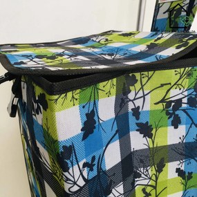Carrinho para Compras | Verde Azul e Branco