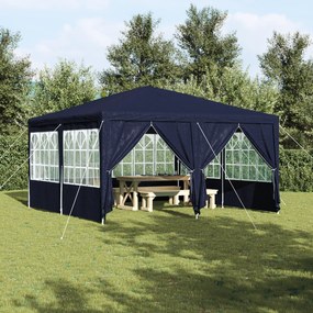vidaXL Tenda de Festa com 8 Lados Azul 4x4 m PE