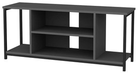 Móvel TV Rinaldo – Preto Antracite – 120x35x50,8 cm