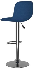 Bancos de bar 2 pcs tecido azul