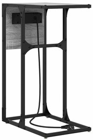Mesa-de-cabeceira Sonoma cinzento 41.5 x 26 x 60.5 cm