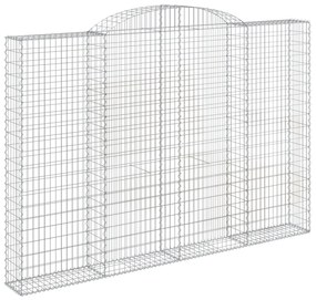 Cestos gabião arqueados 3pcs 300x30x200/220cm ferro galvanizado