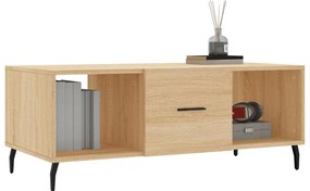 Mesa de centro 102x50x40 derivados de madeira carvalho sonoma