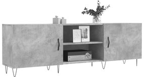 Móvel de TV 150x30x50 cm derivados de madeira cinza-cimento