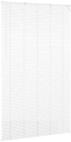 Persiana de Janela com cortinas Outros Manual Branco 80 x 130 cm Alumí