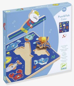 Puzzle Fish Color Djeco  azul-escuro