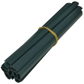 Painel de privacidade para jardim 35x0,19 m PVC verde fosco