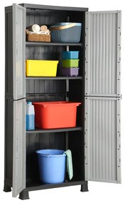 vidaXL Armário de plástico 68x39x171,5 cm