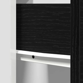 Armário de Gavetas Oak Preto da - 50x46x81,5 cm, feito de MDF.