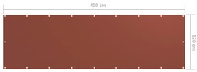 Tela de varanda 120x400 cm tecido Oxford terracota