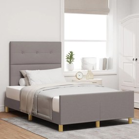 Cama vidaXL Taupe 120x200 cm Tecido