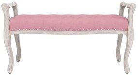 Banco 110x45x60 cm veludo rosa