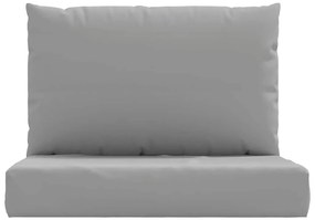 Almofadões p/ móveis de paletes 2 pcs tecido oxford cinzento