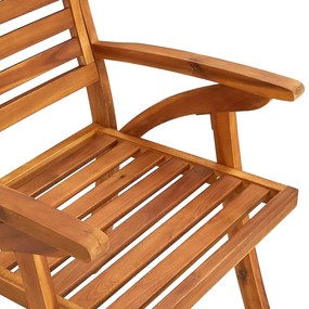Cadeiras de jardim 6 pcs madeira de acácia maciça