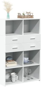 Armário alto 80x42,5x124 cm derivados de madeira branco