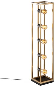 Candeeiro de Pé Kafes – Dourado – 21 x 21 x 102 cm