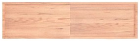 Prateleira de parede 220x60x(2-4) cm carvalho tratado castanho