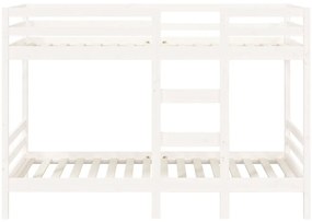 Beliche 90x190 cm madeira de pinho maciça branco
